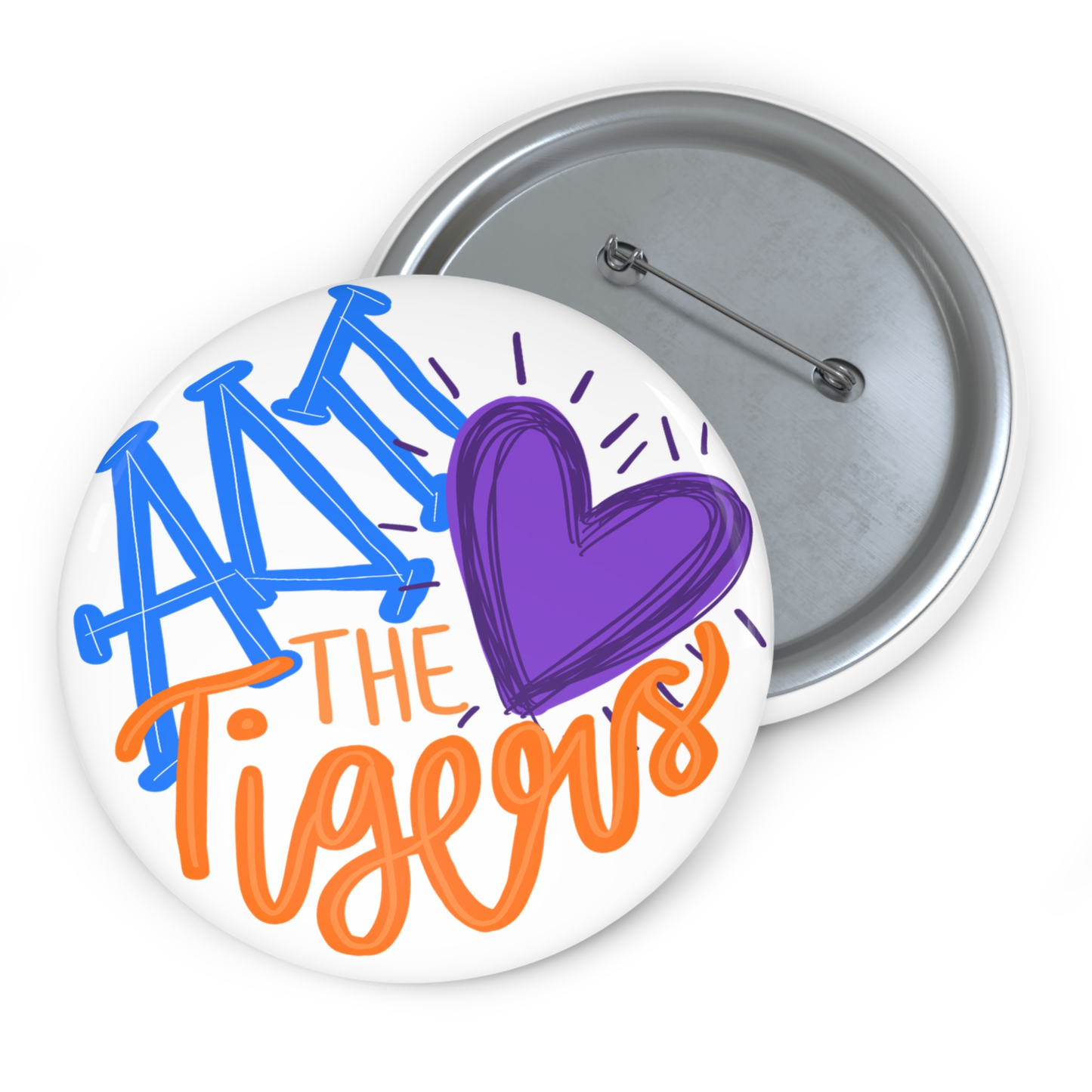 Sorority Color Hearts the Tigers