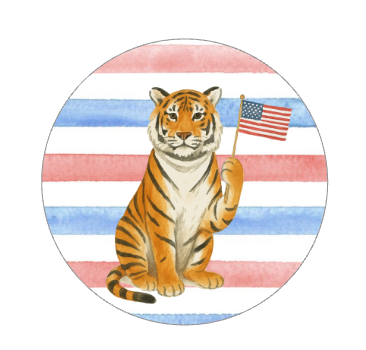 American Tiger Pin
