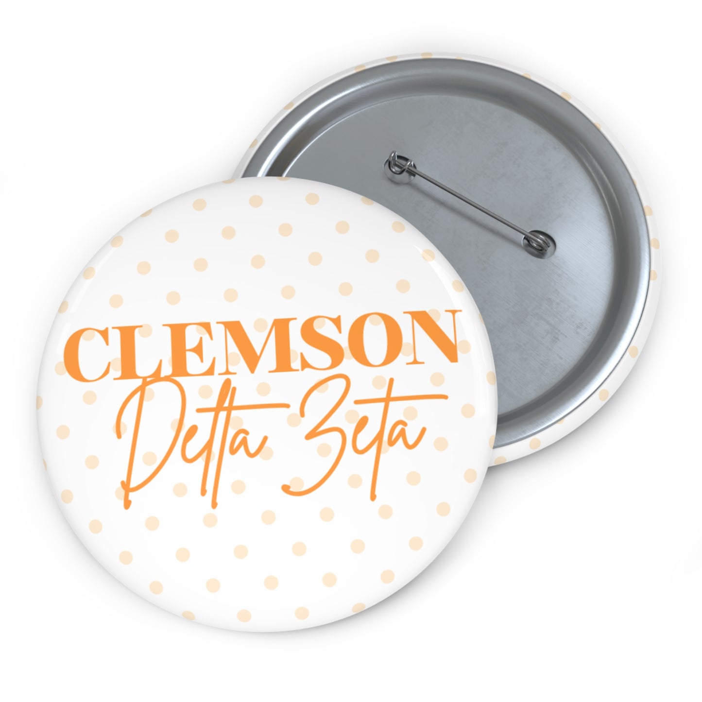 Clemson Greek Polka Dot Pin