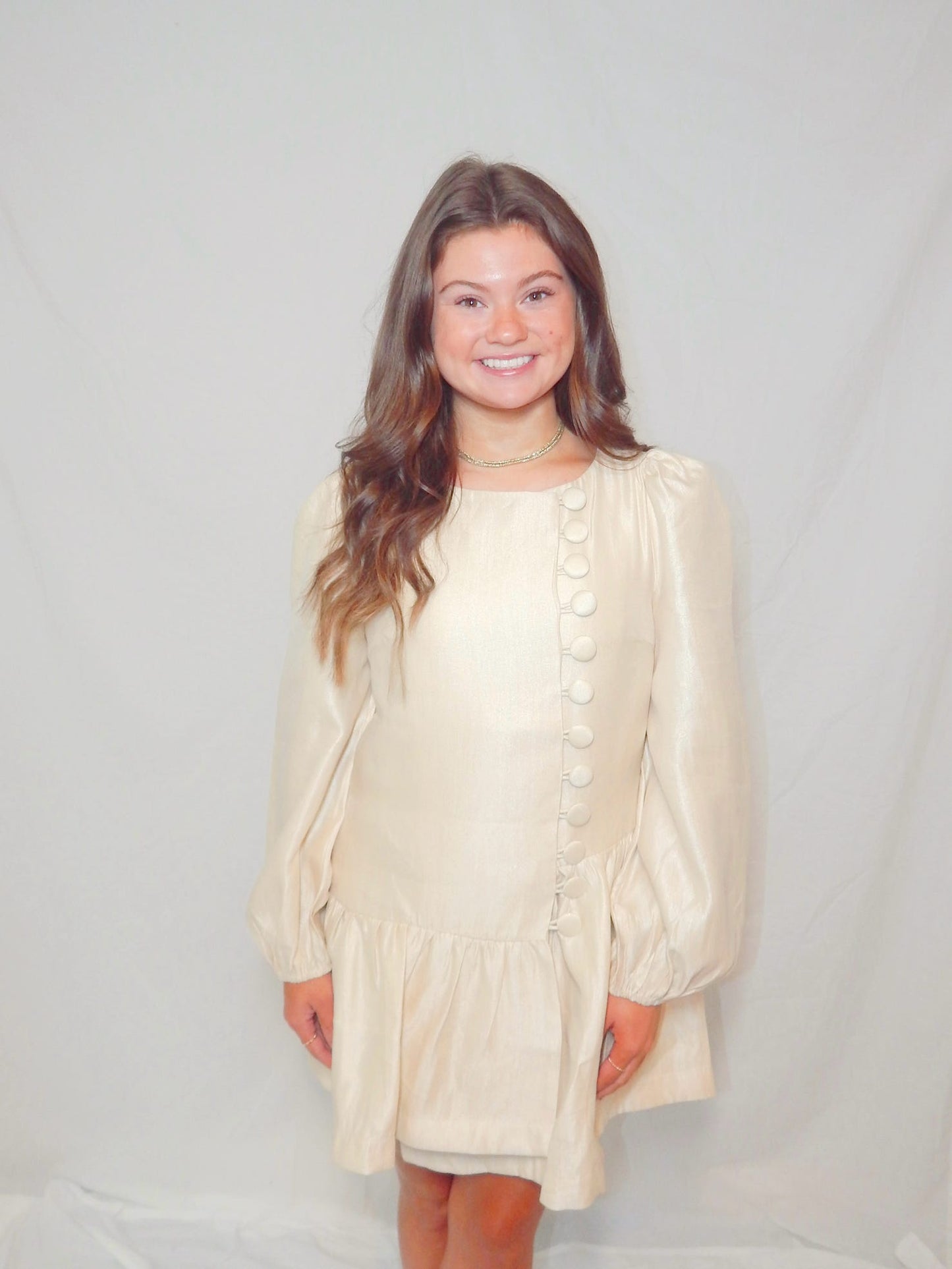 The Champagne Shimmer Dress