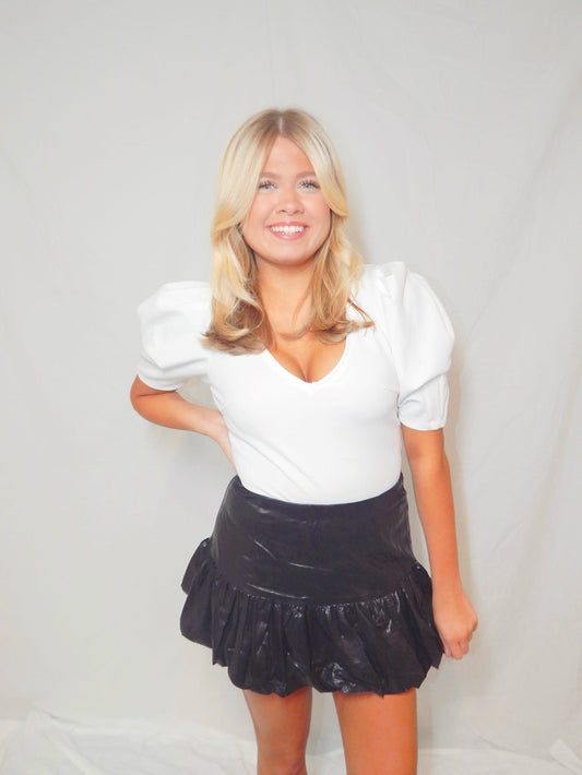 The Jet Black Mini Skirt