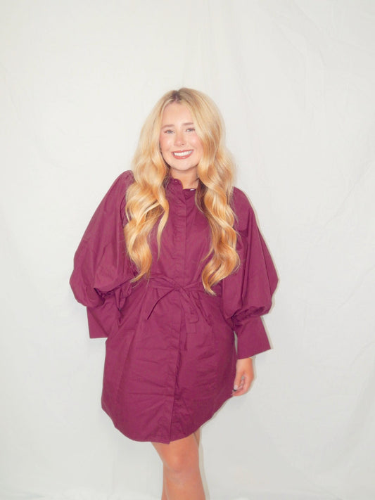 The Merry Merlot Dress