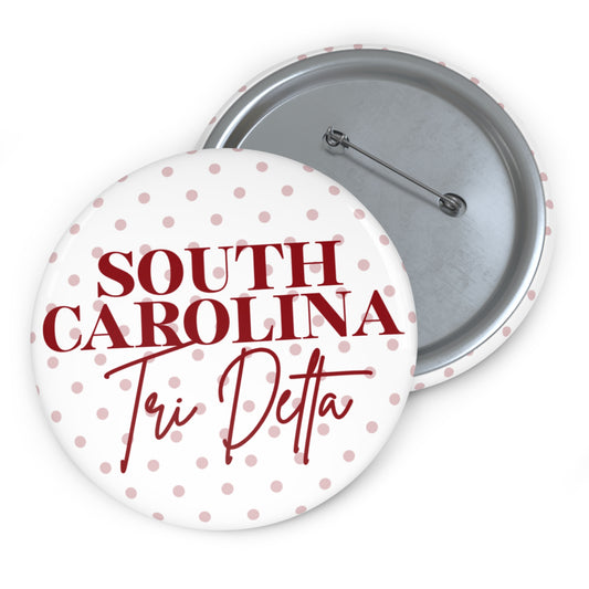South Carolina Greek Polka Dot Pin